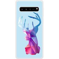 Samsung Bedrukt siliconen hoesje compatibel met Galaxy S10 5G Cerf Hipster Bleu