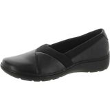 Clarks Cora Charm Loafer, zwart leer, 10 breed