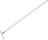 Merkloos / Sans marque Tuinhark - verzinkt metaal - 12 tanden - 30 cm - inclusief steel 140 cm