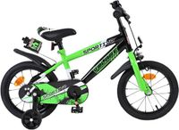 Volare Sportivo Kinderfiets - 14 inch - Groen Zwart - Jongens
