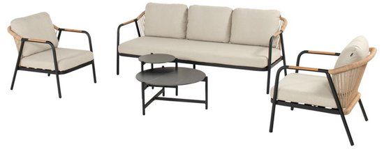 Merkloos Nice lounge set twisted natural