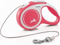 Flexi New Comfort Laisse enrouleur XS 3m Rouge & Gris clair