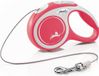 Flexi New Comfort Laisse enrouleur XS 3m Rouge & Gris clair