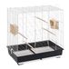 Ferplast Vogelkooi SONIA LARGE Vogelkooi grote vogelvolière, Papegaaien, Parkieten, Papegaaien, van Metaal, Inclusief Accessoires Roterende Voerbakken Zitstokken 72 x 44 x h 75.5 cm.