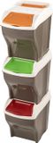 Bama Lot de 3 poubelles Poker Plus - 81 L - Coloris aléatoire