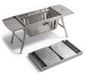 De Weele Camping BBQ Houtskool - Kleine Opvouwbare en Draagbare Mini Barbecue - Tafel BBQ / Tafelbarbecue - Tafelmodel