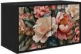 vidaXL Wandgemonteerd tv-meubel BORNE 69 x 33 x 40 cm Zwart eiken
