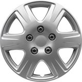 AutoStyle 4-Delige Wieldoppenset Louisiana 15-inch zilver