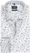 OLYMP Luxor modern fit overhemd - lange mouw - dobby - wit met bloemenprint - strijkvrij