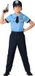 Atosa Déguisement policier - Bleu - Enfants - 128