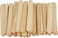 Merkloos IJslolly stokjes - 50x st - naturel - 93 x 10 mm - hout - knutselhoutjes - ijsstokjes