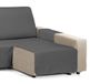 Martina Home Gewatteerde chaise longue Diamond, 280 cm, antraciet - universeel