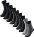 Schiesser Heren Sokken 9-Pack Gestreept Katoen Maat 39-42 Assorti 1