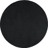 vidaXL - Vloerkleed - OVIEDO - laagpolig - Ø - 160 - cm - zwart