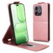 Honor Étui à rabat vertical Honor 600 Lite avec support - Rose Doré