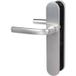 Logio Poignée De Porte Intérieure - Vachette - Gris Argent - Bec De Cane - 195 Mm