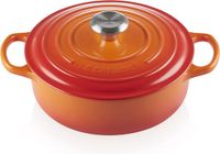 Le Creuset Lage Braadpan / Risottopan Signature Oranjerood - ø 24 cm / 3.1 Liter