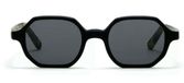 L.G.R Zanzibar Lunettes de Soleil Unisexe Noir Géométrique Gris 46mm