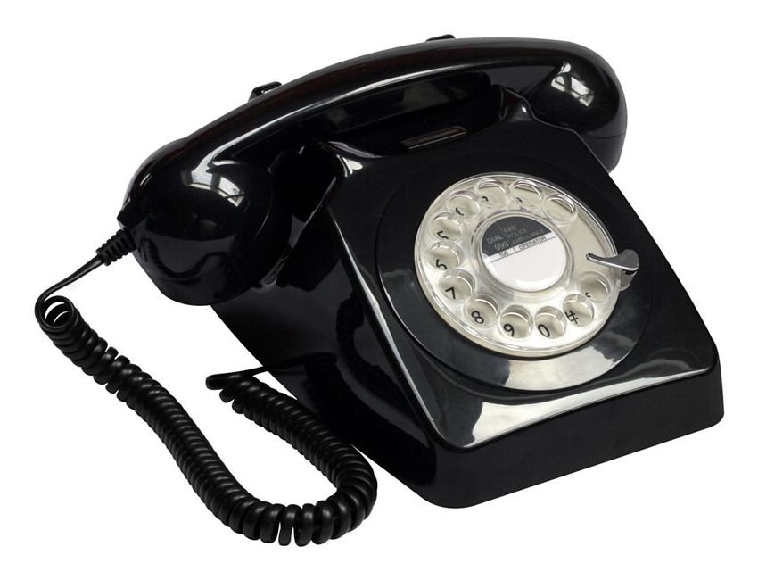 GPO Retro GPO 746ROTARYBLA - Telefoon met draaischijf - Zwart