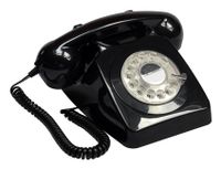 GPO Retro GPO 746ROTARYBLA - Telefoon met draaischijf - Zwart