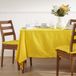 Homescapes tafelkleed geel - 137 x 178 cm, 100% katoen
