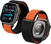Spigen WBF1 Bandje Geschikt voor Apple Watch 40 mm - Zwart Oranje