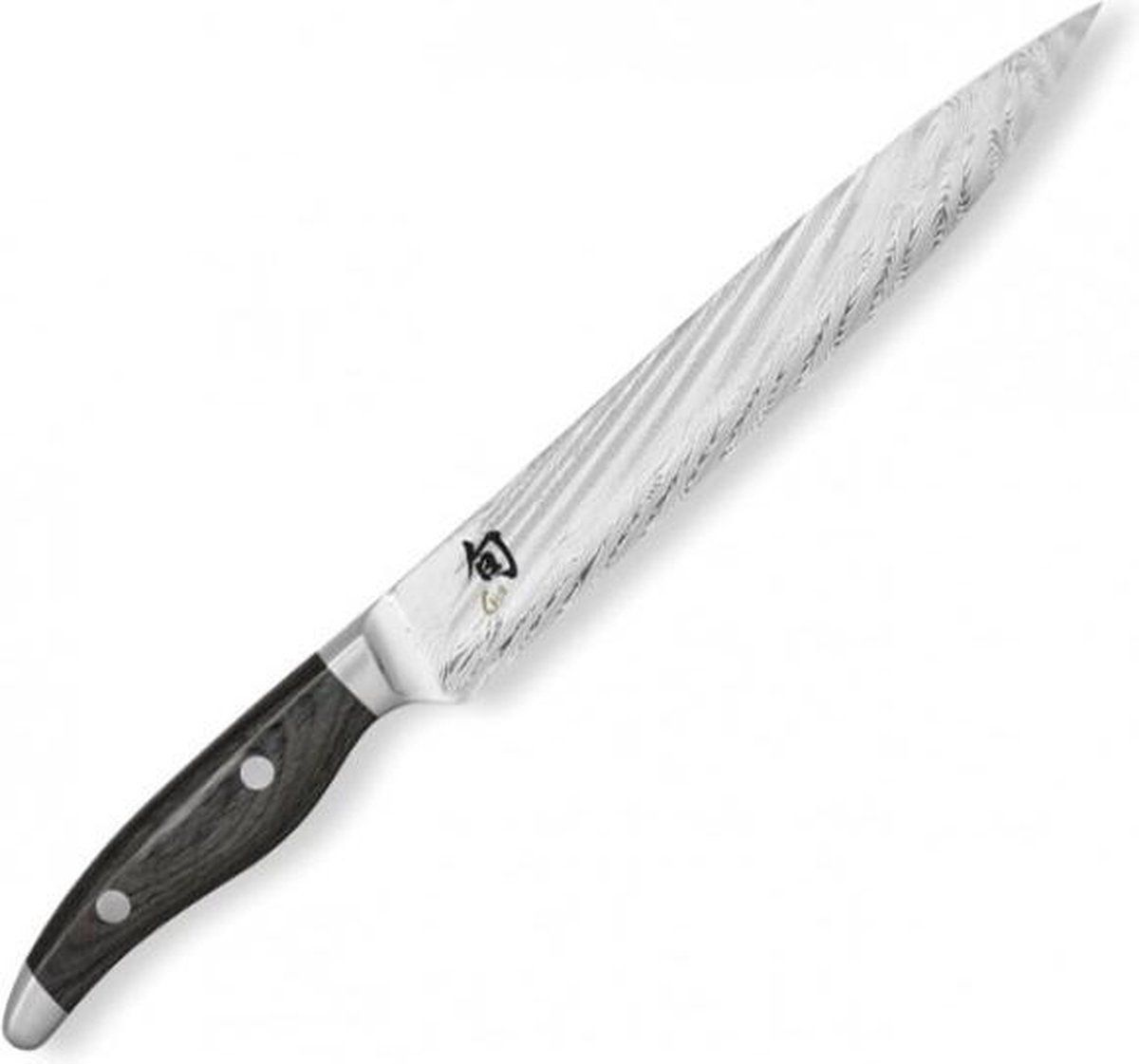 Kai Shun Nagare Vleesmes 23 cm - Bruin/Zilver