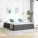 Maison Exclusive - Lit de rangement avec matelas, gris foncé, 180 x 200 cm