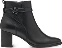 Tamaris - Femme - Bottines - Noir - Cuir/Synthétique - Talon bloc - 5-7 cm
