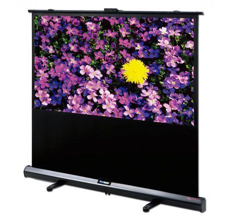 DELUXX Advanced Draagbare Self-Stand-X 203,6 x 114,5 cm 16:9 Mat Wit Polaro