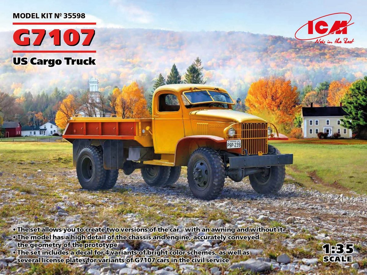 ICM 1:35 35598 G7107 - US Cargo Truck Plastic kit