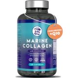 HN Ge hydrolyseerd Marien Collageen 744 mg – 120 Capsules – Collageen met Magnesium en Hyaluronzuur, Vitamine C, Zink en Co-enzym Q10 – Marine Collagen voor Gewrichten, Botten, Huid, Haar en Nagels