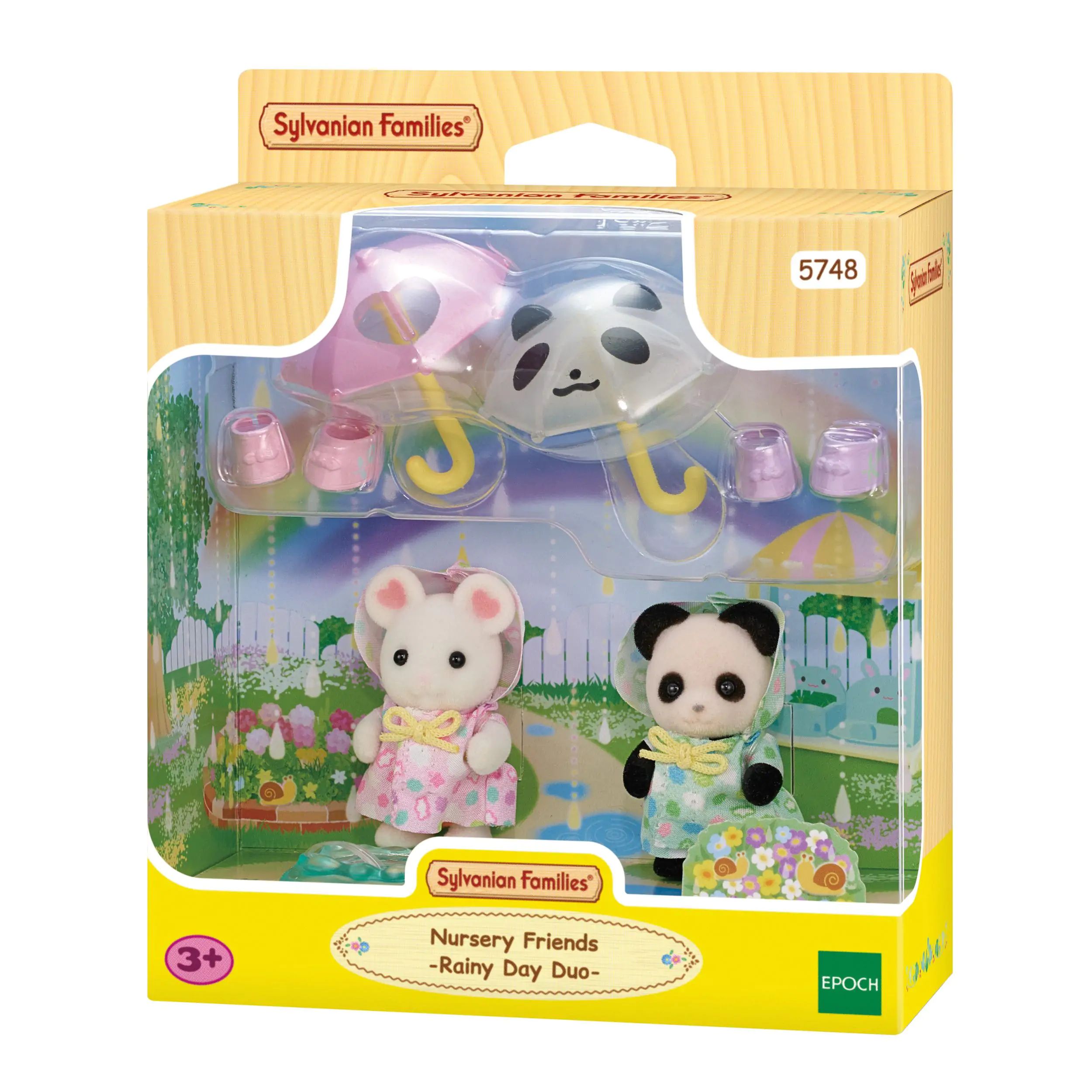 Sylvanian Families Duo Peutervriendjes - Regendag - Speelgoed Figuurset - 2 Figuren