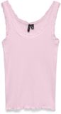 VERO MODA VMNANA LACE TANK TOP JRS NOOS Dames Tops XS Katoen/Elastaan Roze
