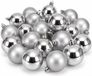 Decoris Kerstballen - 36 stuks - Zilver - 6 cm - Kunststof - Mat/Glans