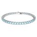 Swarovski Matrix Tennis armband 5660914 | Blauw | Gerhodineerd | Swarovski kristal