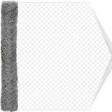 vidaXL Gaashek - 2 x 10 m - Staal - Gegalvaniseerd - Zilver