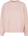Build your Brand Ladies Oversized Crewneck Sweatshirt BY212 - Pink - S