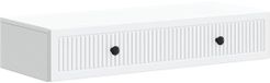 vidaXL Table d'appoint murale blanc 87,5 x 34,5 x 17 cm Bois d'ingénierie