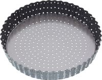 Masterclass Ronde geribbelde bakvorm Geperforeerd met losse bodem 25 cm