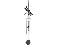 Art Bizniz Windgong Libelle 35cm Staal Zwart Zilver