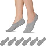 SNOCKS Enkelsokken - Sneakersokken Dames - Sneakersokken Heren - Footies Dames - Biologisch Katoen - Duurzaam Cadeau - 6 Stuks