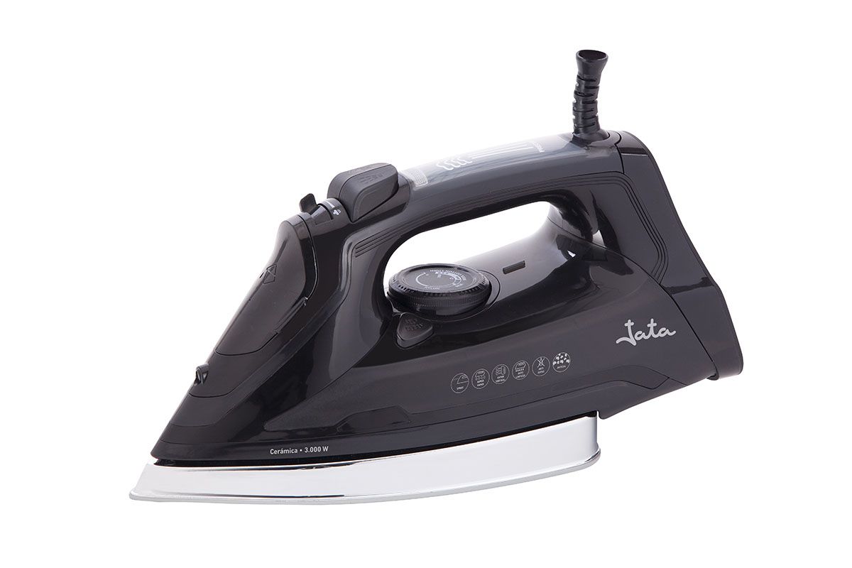 JATA PL622C Steam Iron - 3000W - Ceramic Soleplate - Black