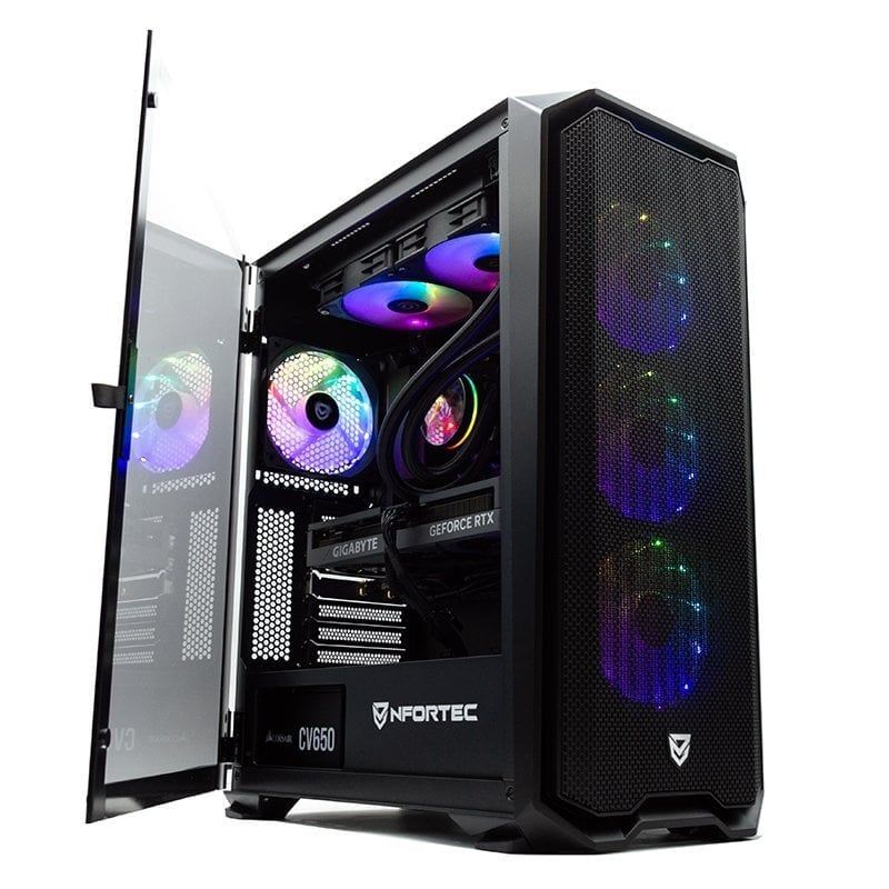 PC - AMD Ryzen 7 5800X - 32GB RAM - 1TB SSD - NVIDIA GeForce RTX 4060 Ti - Midi Tower - Black