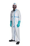 DuPont Tyvek 600 Plus | Beschermende kleding tegen chemicaliën met capuchon en naden, Medium, wit, 25