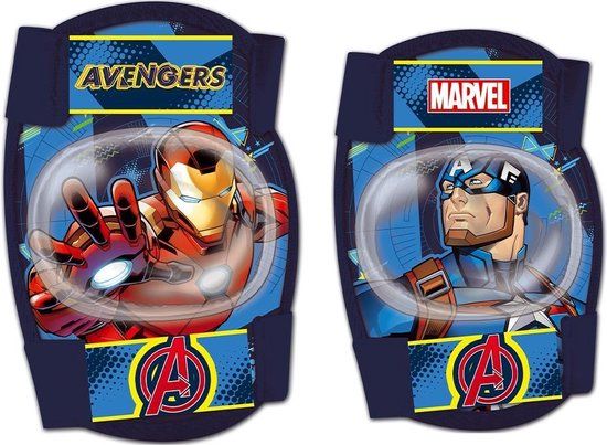 Marvel Avengers Beschermset Junior - 4-delig - Blauw - Maat S