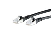METZ CONNECT Cat.6A S/FTP câble réseau noir 1 m
