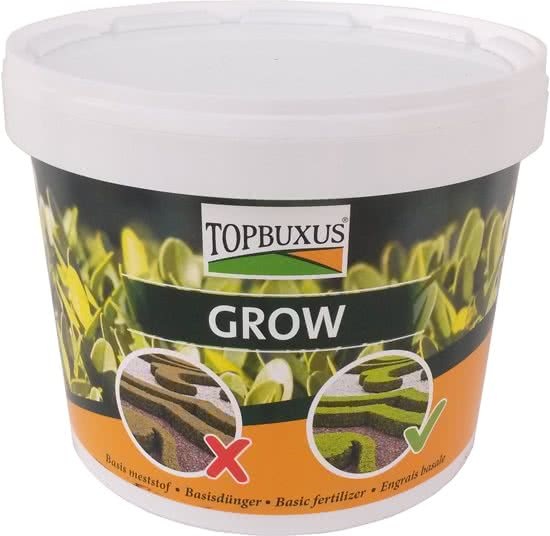 TOPBUXUS GROW 5kg voor 100m2 Buxus geen gele blaadjes Geen gele blaadjes professionele Buxusmeststof