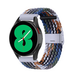 Samsung Braided nylon bandje - Multicolor Dark - Galaxy watch 7 / Galaxy Watch FE - 40mm & 44mm