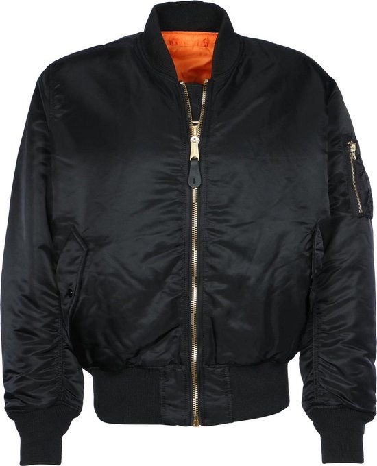 Alpha Industries MA-1 bomberjack heren Zwart Maat L